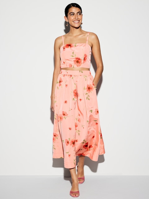 The Occasion by Old Navy High-Waisted Taffeta Midi Skirt