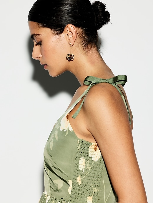 Image number 4 showing, The Occasion by Old Navy Fit & Flare Taffeta Mini Dress