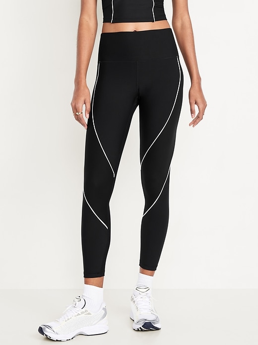 Image number 1 showing, High-Waisted PowerSoft 7/8 Leggings