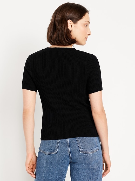 Image number 2 showing, Textured Bouclé T-Shirt