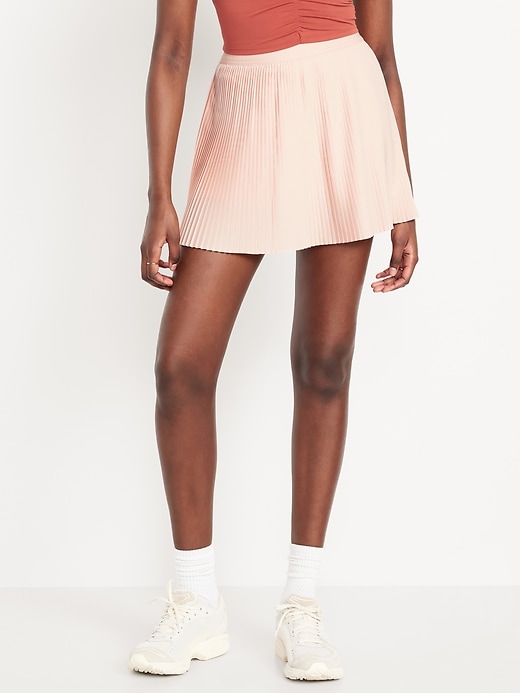 Image number 1 showing, Extra High-Waisted StretchTech Micro-Pleated Skort