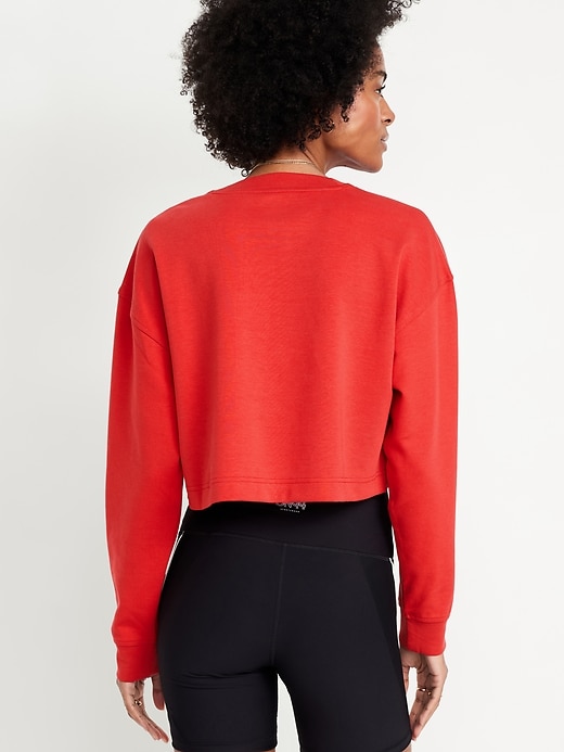 Image number 2 showing, Dynamic Fleece Oversized Crop Sweatshirt