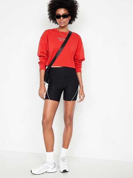 Image number 3 showing, Dynamic Fleece Oversized Crop Sweatshirt