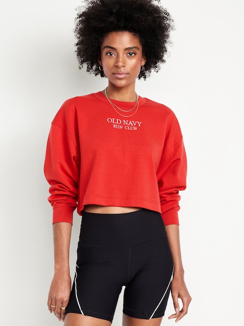 Dynamic Fleece Oversized Crop Sweatshirt