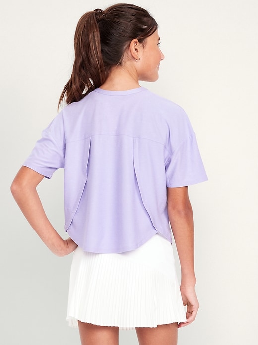 View large product image 2 of 3. CloudMotion Cropped Performance T-Shirt for Girls