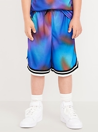 View large product image 4 of 6. Knee Length Mesh Basketball Shorts for Boys