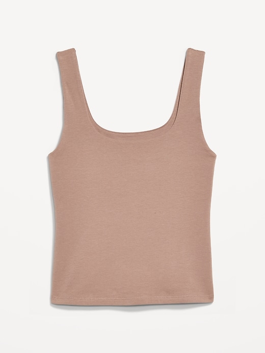 Image number 8 showing, Double-Layer Scoop-Neck Tank Top