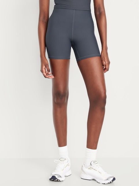 Extra High-Waisted PowerSoft Sculpt Biker Shorts -- 6-inch inseam