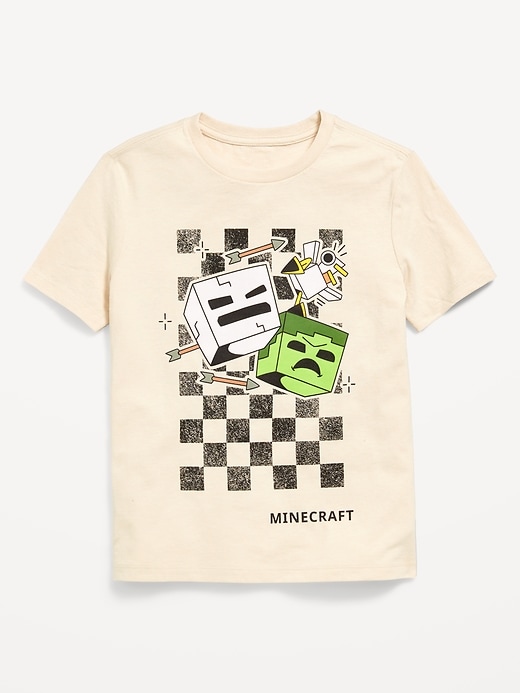 View large product image 1 of 2. Minecraft™ Gender-Neutral Graphic T-Shirt for Kids
