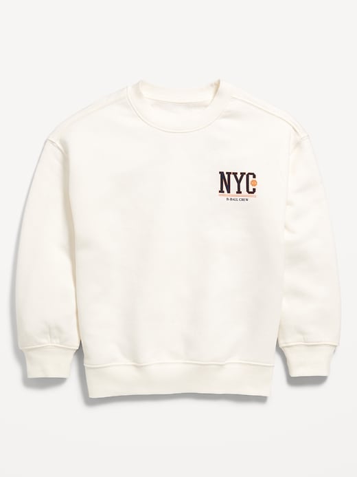 View large product image 2 of 2. Favorite Fleece Oversized Graphic Fleece Sweatshirt for Boys