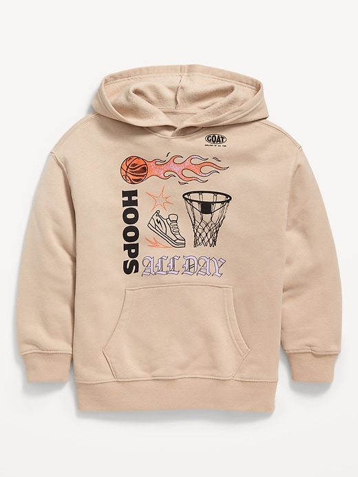 View large product image 2 of 2. Favorite Fleece Oversized Graphic Fleece Pullover Hoodie for Boys