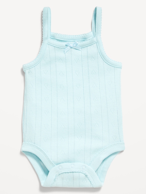 Pointelle-Knit Cami Bodysuit for Baby