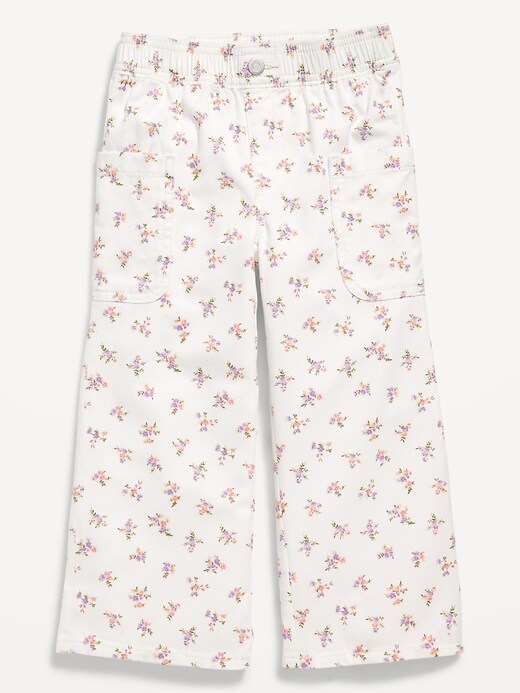 Image number 3 showing, Printed Pull-On Baggy Wide-Leg Cargo Twill for Toddler Girls
