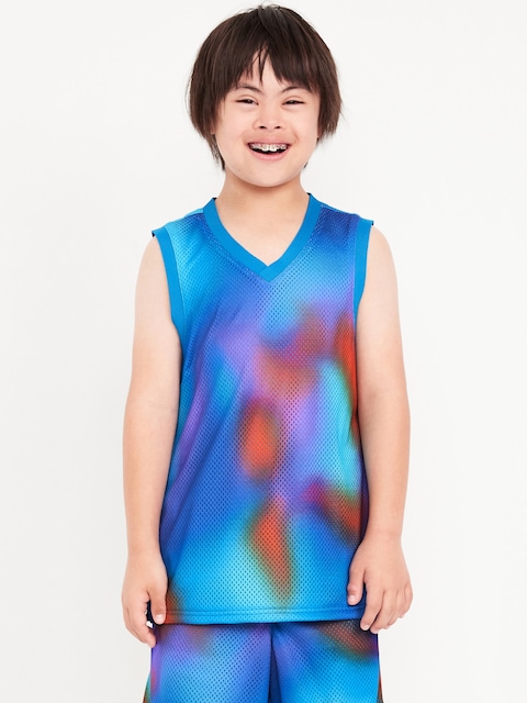 Mesh Basketball Tank Top for Boys