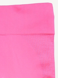 View large product image 5 of 5. Fitted High-Waisted 7/8-Length Seamless Performance Leggings for Girls