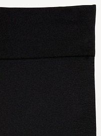View large product image 5 of 5. Fitted High-Waisted 7/8-Length Seamless Performance Leggings for Girls
