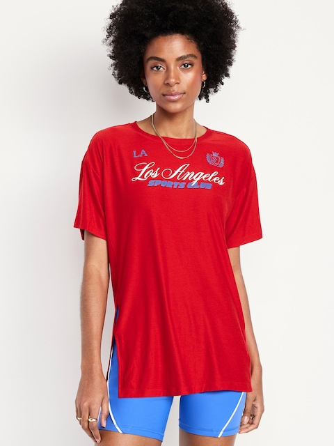 CloudMotion Oversized Graphic T-Shirt