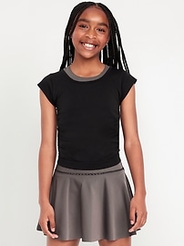 View large product image 4 of 5. Fitted Ruched Seamless Performance Top for Girls