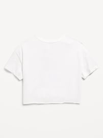 View large product image 3 of 3. Hello Kitty® Oversized Cropped Graphic T-Shirt for Girls