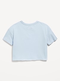 View large product image 3 of 3. Dolly Parton™ Oversized Cropped Graphic T-Shirt for Girls