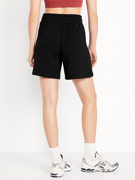 Image number 2 showing, High-Waisted Bounce Fleece Shorts -- 8-inch inseam