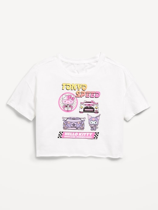 View large product image 2 of 3. Hello Kitty® Oversized Cropped Graphic T-Shirt for Girls