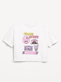 Image number 2 showing, Hello Kitty® Oversized Cropped Graphic T-Shirt for Girls