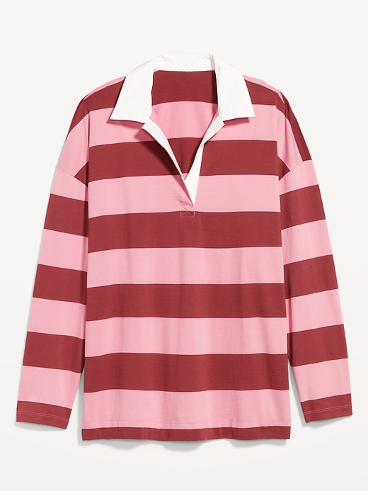 Image number 8 showing, Oversized Rugby Polo