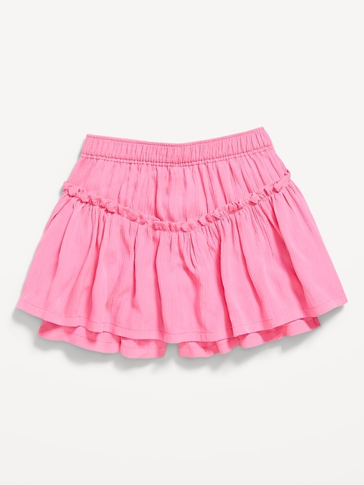 View large product image 1 of 3. High-Waisted Crinkle Skort for Toddler Girls