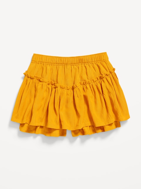 High-Waisted Crinkle Skort for Toddler Girls