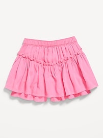 Image number 1 showing, High-Waisted Crinkle Skort for Toddler Girls