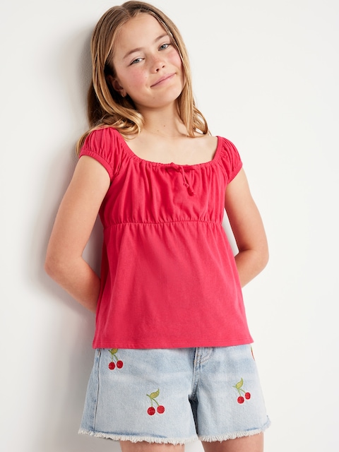 Printed Short-Sleeve Top for Girls