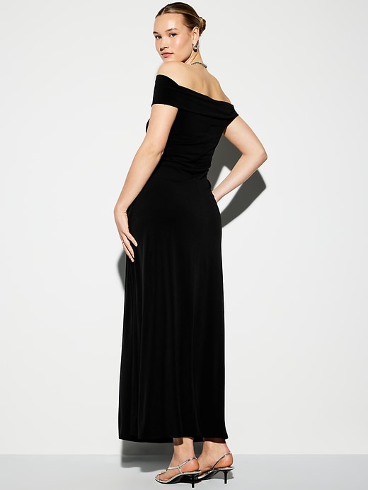 Image number 7 showing, The Occasion by Old Navy Off-Shoulder Maxi Dress