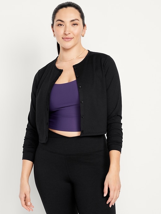 Image number 5 showing, CloudComfy Cropped Cardigan