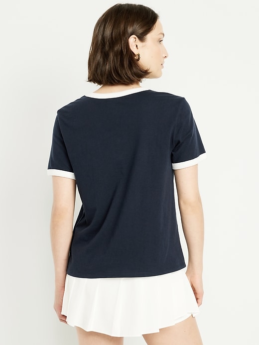 Image number 2 showing, EveryWear Graphic Ringer T-Shirt