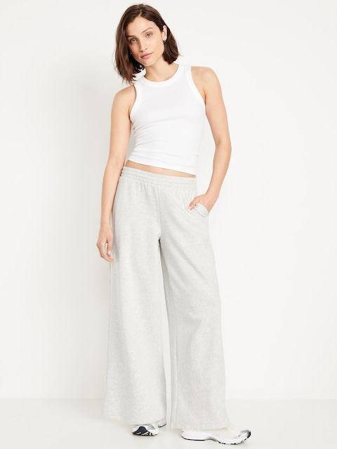 Mid-Rise SoComfy Super Wide-Leg Sweatpants
