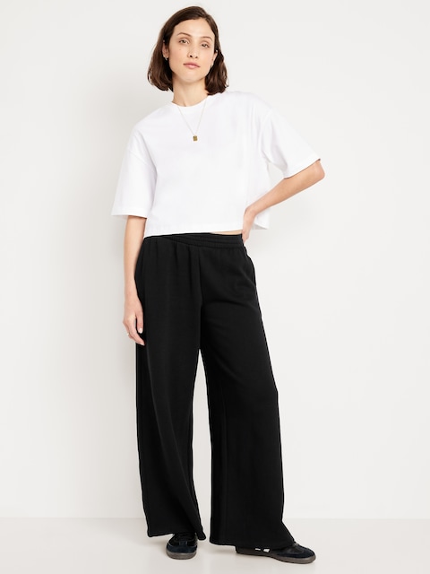 Mid-Rise SoComfy Super Wide-Leg Sweatpants