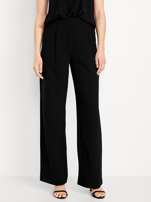 Image number 2 showing, Extra High-Waisted Taylor Wide-Leg Trouser Pants