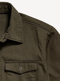 View large product image 3 of 3. Short-Sleeve Western Pocket Shirt for Boys