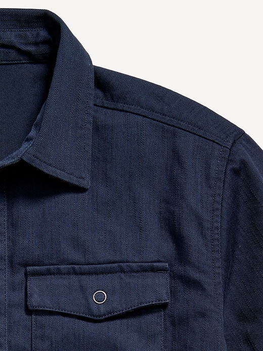 Image number 3 showing, Short-Sleeve Western Pocket Shirt for Boys