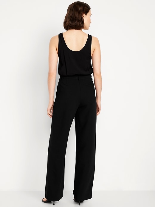 Image number 3 showing, Extra High-Waisted Taylor Wide-Leg Trouser Pants