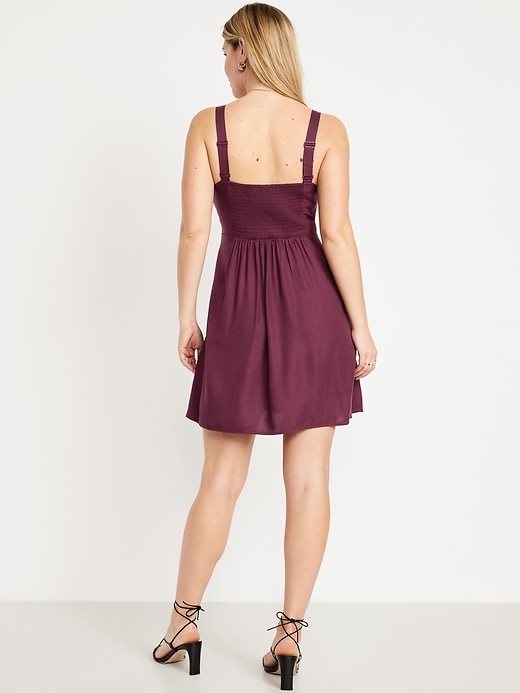Image number 5 showing, Fit & Flare Crepe Mini Dress