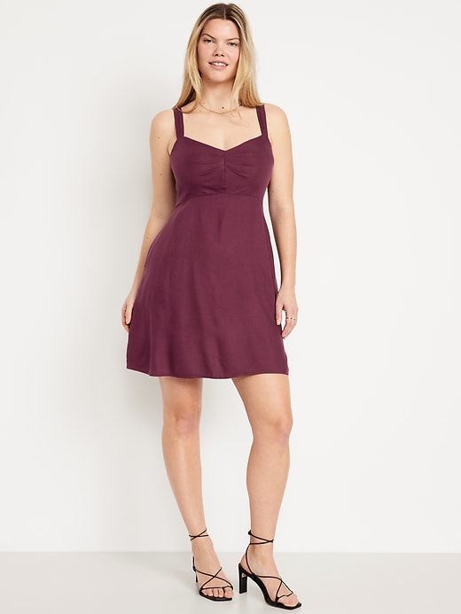 Image number 4 showing, Fit & Flare Crepe Mini Dress