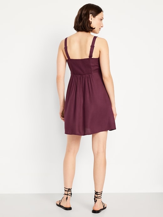 Image number 8 showing, Fit & Flare Crepe Mini Dress