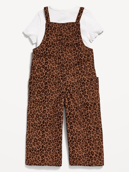 View large product image 2 of 3. Short-Sleeve T-Shirt and Jumpsuit Set for Toddler Girls
