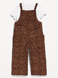 Image number 2 showing, Short-Sleeve T-Shirt and Jumpsuit Set for Toddler Girls