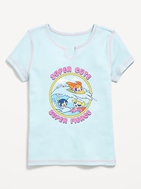 L'image numéro 1 présente T-shirt ajusté Powerpuff Girls™ en tricot côtelé pour fille