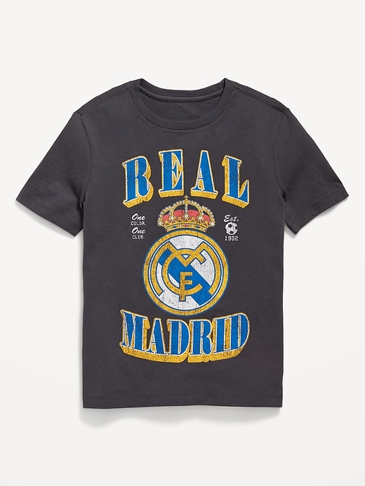 View large product image 1 of 1. Real Madrid™ Gender-Neutral Graphic T-Shirt for Kids