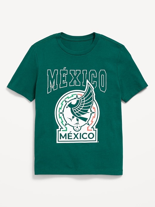 View large product image 1 of 1. Mexico National Team® Gender-Neutral Graphic T-Shirt for Kids