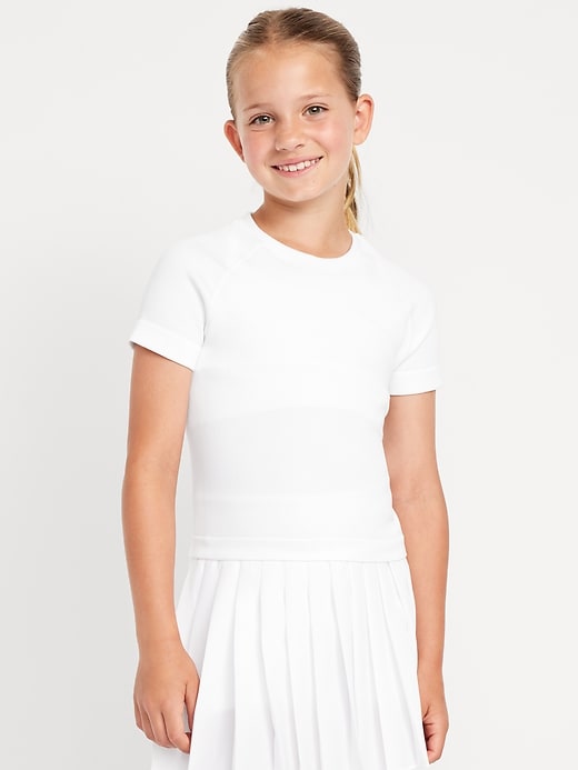 View large product image 1 of 4. Fitted Seamless Performance Top for Girls